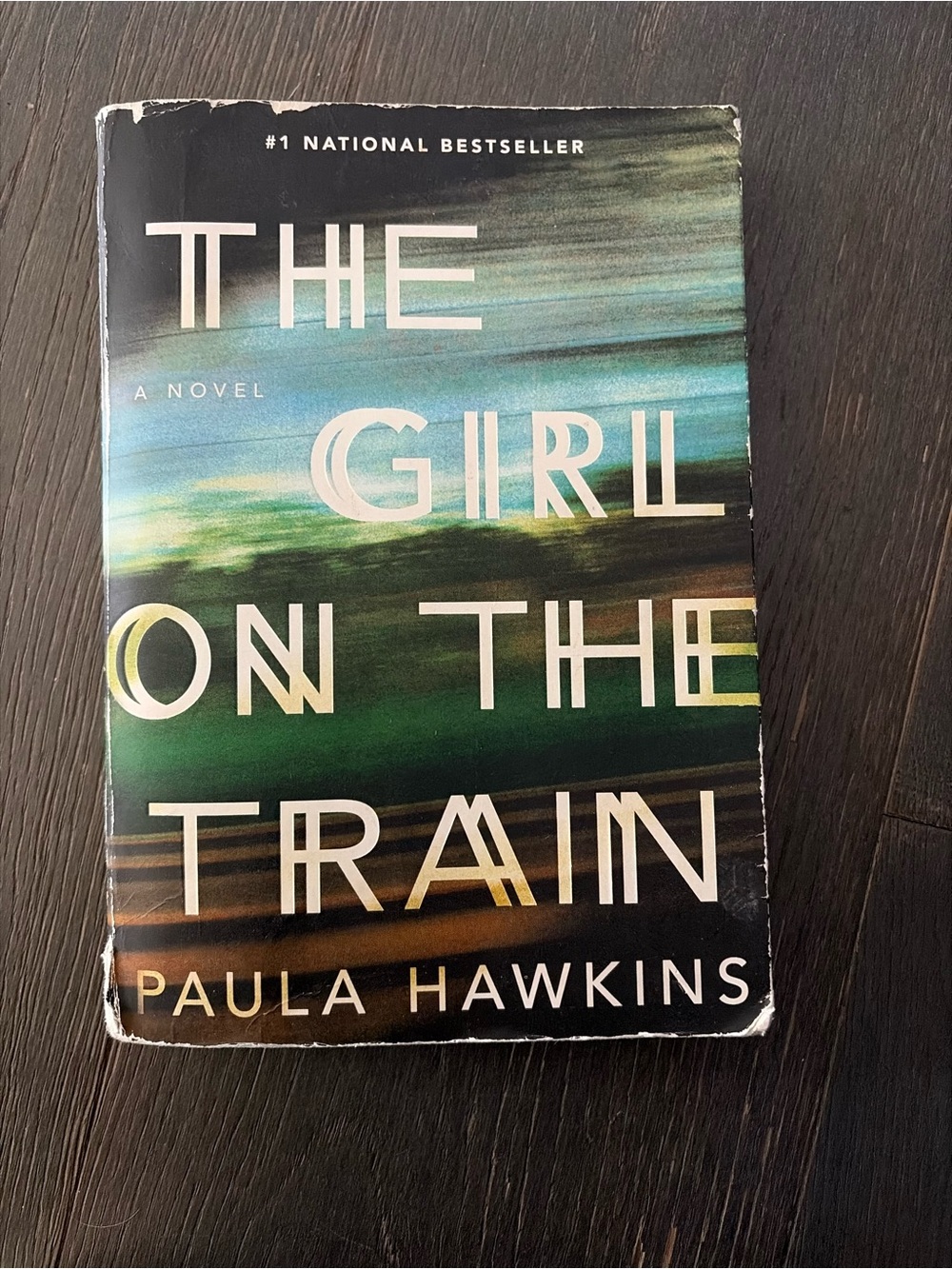 The Girl on the Train by Paula Hawkins - Green/Black Cover